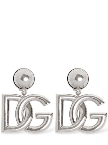 Dg Pop Big Clip-on Earrings - DOLCE & GABBANA - Modalova