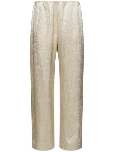 Brenda Crinkled Satin Wide Pants - NANUSHKA - Modalova