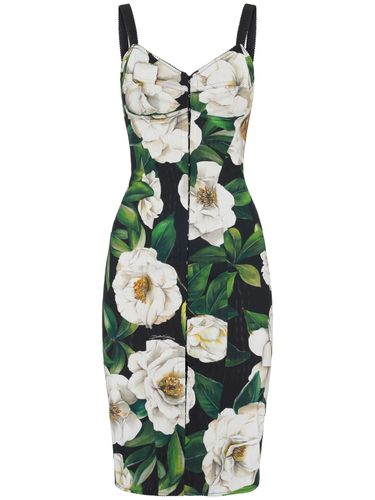 Gardenia Printed Midi Dress - DOLCE & GABBANA - Modalova