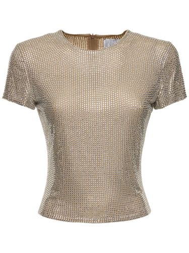 Embellished Jersey T-shirt - GIUSEPPE DI MORABITO - Modalova