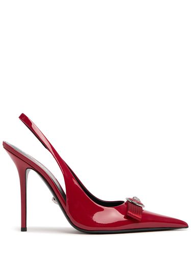 Mm Hohe Slingpumps Aus Leder - VERSACE - Modalova