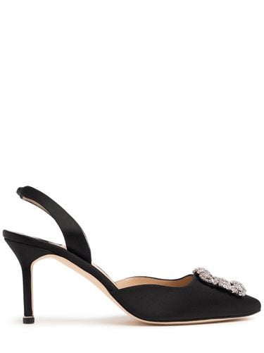 Mm Hangisli Satin Pumps - MANOLO BLAHNIK - Modalova