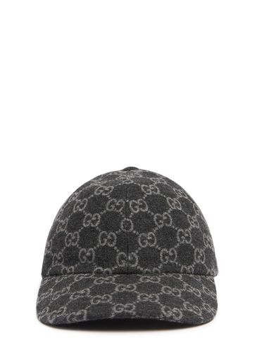 Gg Dailly Wool Baseball Cap - GUCCI - Modalova