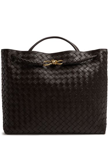 Large Andiamo Leather Top Handle Bag - BOTTEGA VENETA - Modalova