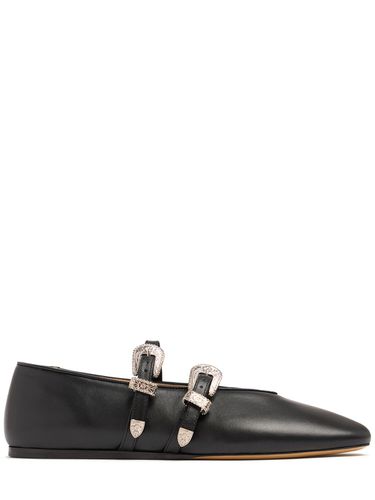 Mm Claudia Leather Ballerina Flats - LE MONDE BERYL - Modalova