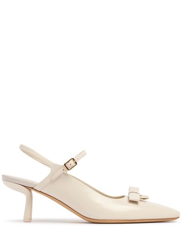 Mm Ophelia Leather Slingback Pumps - FERRAGAMO - Modalova