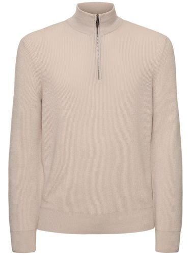 Maglia In Cashmere A Costine - PIACENZA CASHMERE - Modalova