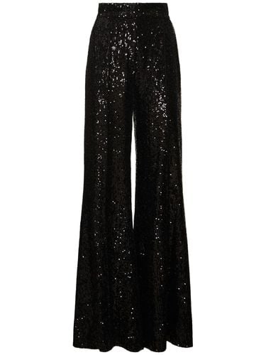 Sequined Flared Pants - ELIE SAAB - Modalova