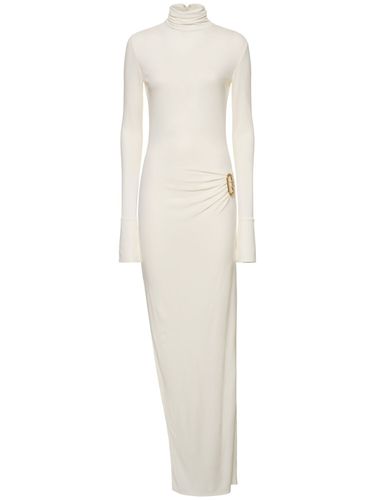 Tucked Sheath Crepe Jersey Long Dress - CASABLANCA - Modalova