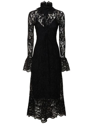 Stretch Lace Midi Dress - RABANNE - Modalova