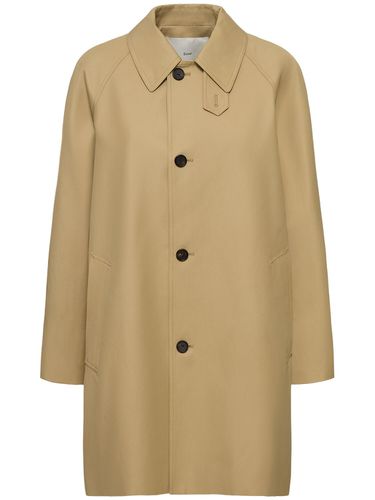 Unisex Cotton Blend Mac Coat - DUNST - Modalova