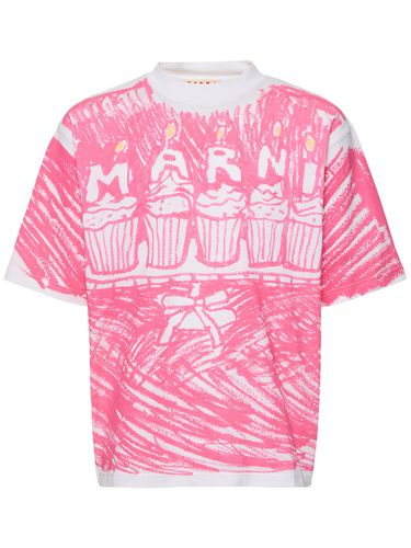 Pink Cake Jersey T-shirt - MARNI - Modalova