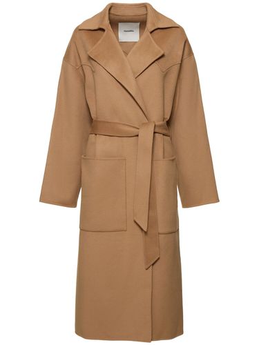 Alamo Oversize Wool & Silk Long Coat - NANUSHKA - Modalova