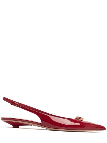 Mm Vlogo Patent Leather Slingbacks - VALENTINO GARAVANI - Modalova