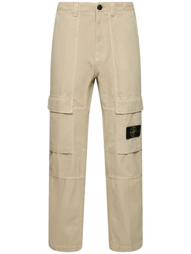 Cotton Regular Pants - STONE ISLAND - Modalova