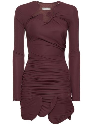 Venus Looped Sheer Jersey Mini Dress - CHRISTOPHER ESBER - Modalova