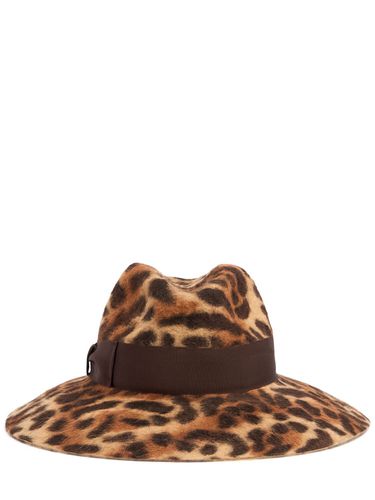 Sophie Leopard Print Felt Hat - BORSALINO - Modalova