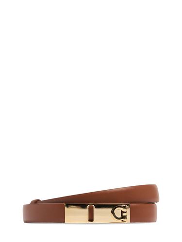 Mm Hug Leather Belt - FERRAGAMO - Modalova