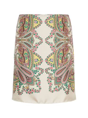 Printed Silk Mini Skirt - ETRO - Modalova