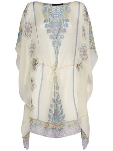 Kaftan-minikleid Aus Seide - ETRO - Modalova