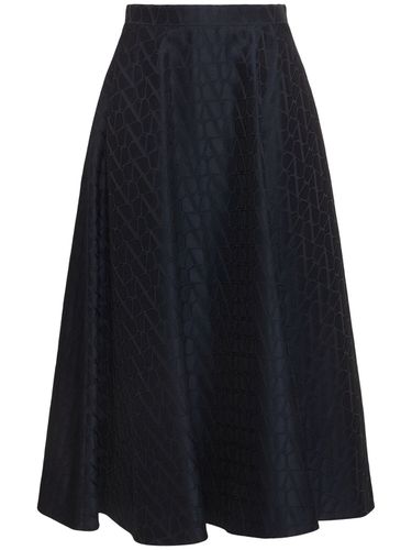 Iconographe Crepe Couture Midi Skirt - VALENTINO - Modalova