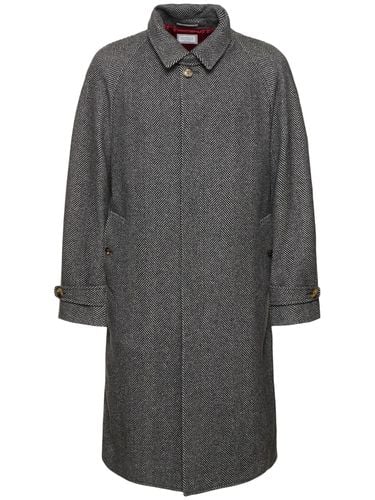 Wool Blend Long Overcoat - BRUNELLO CUCINELLI - Modalova