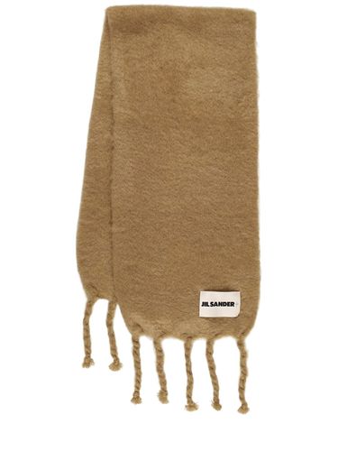 Mohair Blend Knit Scarf - JIL SANDER - Modalova