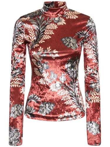 Printed Jersey Turtleneck - ETRO - Modalova