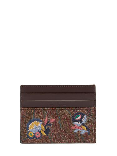 Arnica Embroidery Card Holder - ETRO - Modalova