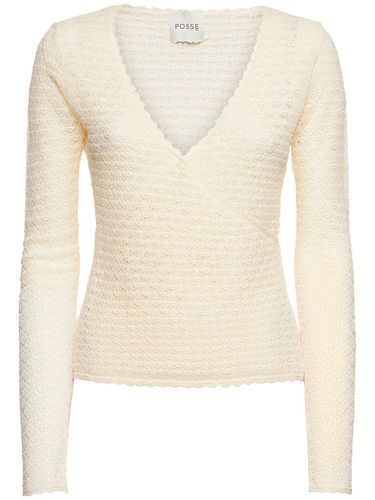 Romy Knit Wrap Top - POSSE - Modalova