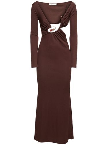 Spiral Crystal Compact Rib Long Dress - CHRISTOPHER ESBER - Modalova