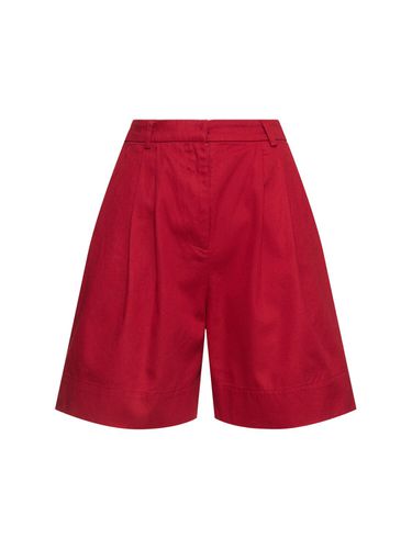 Wesley High Waist Cotton Shorts - POSSE - Modalova