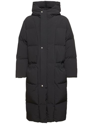 Hooded Nylon Down Long Jacket - JIL SANDER - Modalova