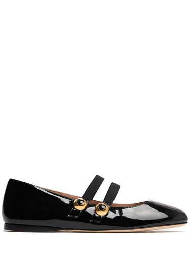 Mm Patent Leather Flats - MOSCHINO - Modalova