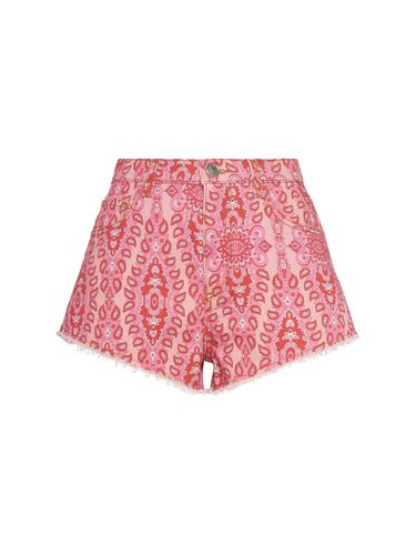 Shorts De Denim Estampado - ETRO - Modalova