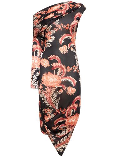 Draped Printed Viscose Midi Dress - ETRO - Modalova