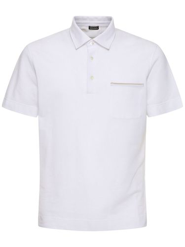 Pure Cotton Piquet Polo - ZEGNA - Modalova