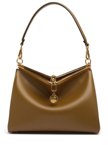 Medium Vela Leather Shoulder Bag - ETRO - Modalova