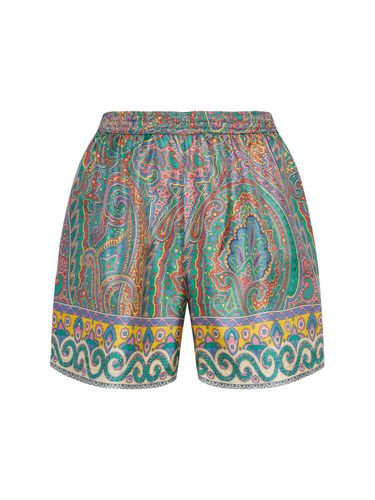 Printed Silk Shorts - ETRO - Modalova