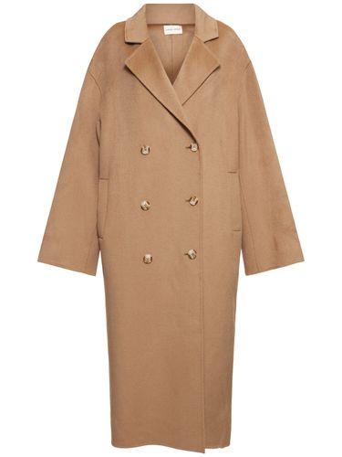 Borneo Double Breast Wool Long Coat - LOULOU STUDIO - Modalova