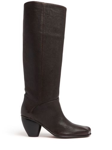 Mm Gaia Washed Leather Boots - VIVIENNE WESTWOOD - Modalova