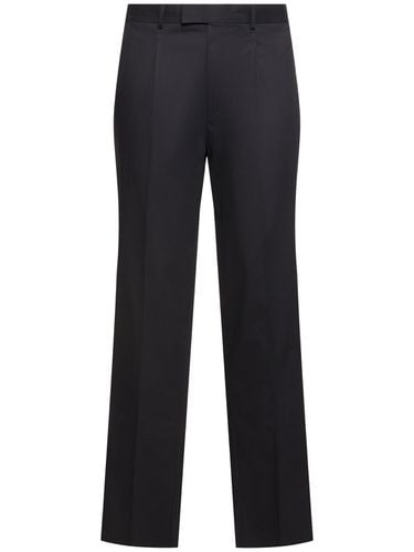 Single Pleat Premium Cotton Blend Pants - ZEGNA - Modalova