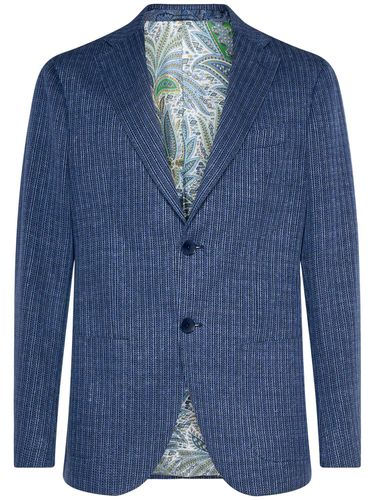 Roma Viscose & Linen Jersey Blazer - ETRO - Modalova