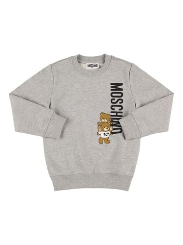 Sudadera De Felpa De Algodón - MOSCHINO - Modalova