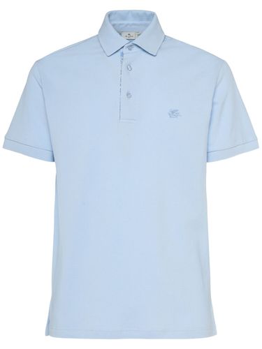 Polo Roma In Cotone Con Logo - ETRO - Modalova