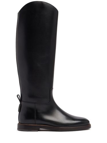 Mm Leather Riding Boots - BRUNELLO CUCINELLI - Modalova