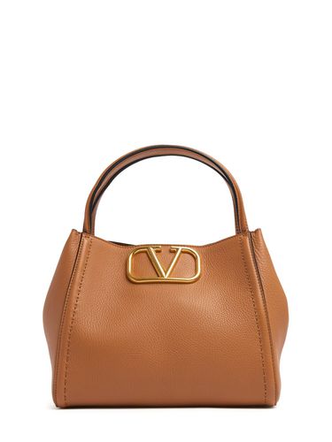 Medium Grained Leather Top Handle Bag - VALENTINO GARAVANI - Modalova