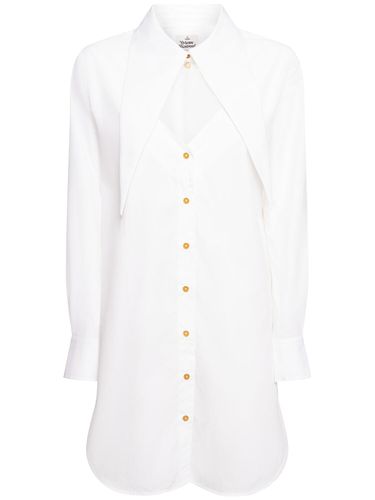 Heart Cut Out Poplin Mini Shirt Dress - VIVIENNE WESTWOOD - Modalova