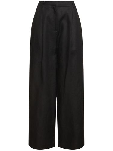 Leon High Waist Linen Straight Pants - POSSE - Modalova