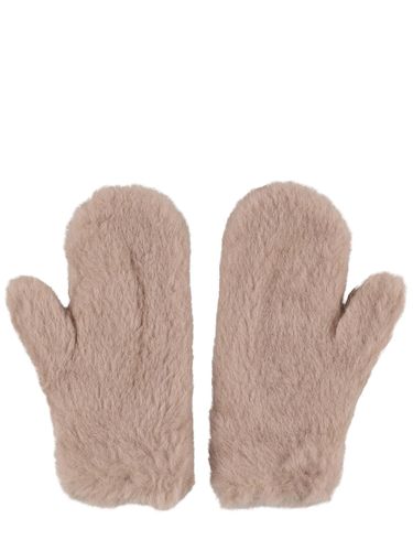 Ombrato Wool Blend Teddy Gloves W/ Strap - MAX MARA - Modalova